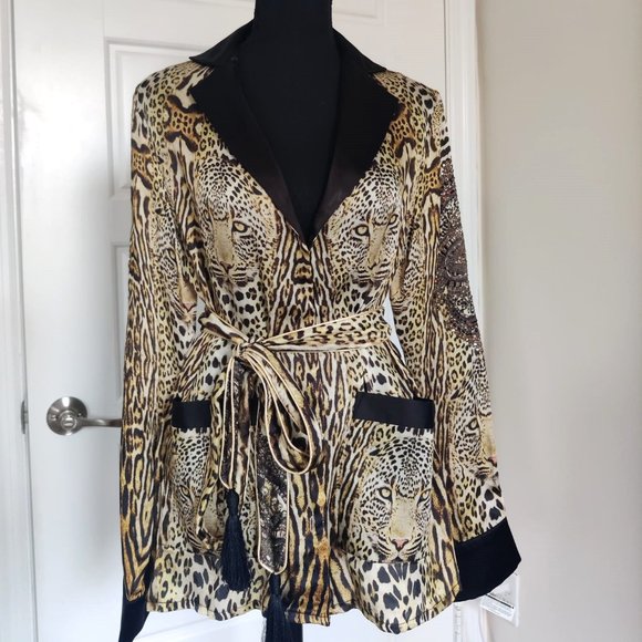 Shahida Parides Cheetah print jacket with belt- Size S - Picture 6 of 9